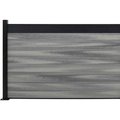 Jewett Cameron Companies Estate 6'W x 4'H Oxford Grey Aluminum/Composite Horizontal Fence Adder Section - SURFACE MOUNT EF ES1204